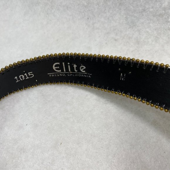 Vintage Elite Blue Glitter Start Studded Belt M